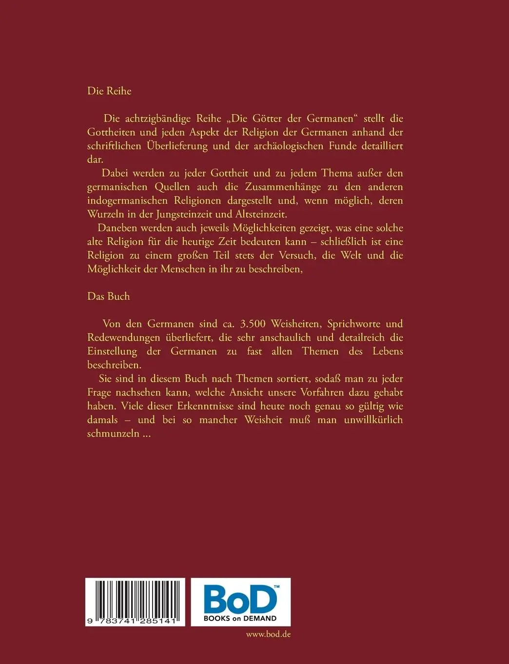 Rückseite: 9783741285141 | Weisheiten, Sprichworte und Redewendungen | Harry Eilenstein | Buch