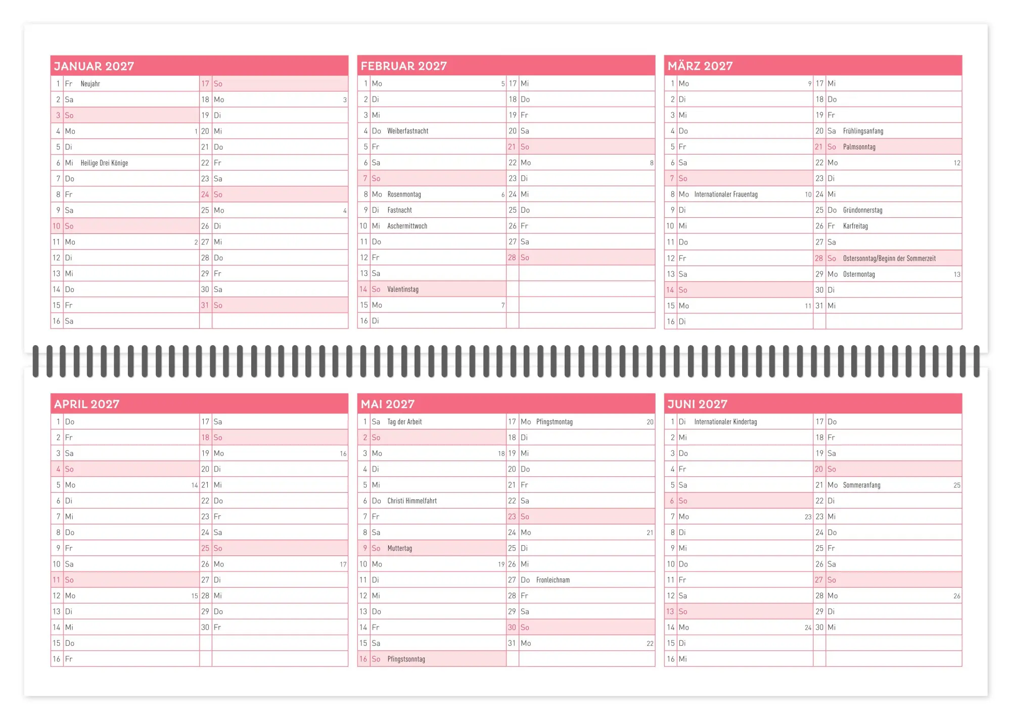 Bild: 9783780655141 | ErzieherInnen-Tischkalender 2026 / 2027 | Juli 2026 - Dezember 2027