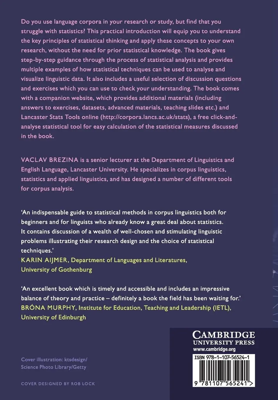 Rückseite: 9781107565241 | Statistics in Corpus Linguistics | Vaclav Brezina | Taschenbuch | 2019