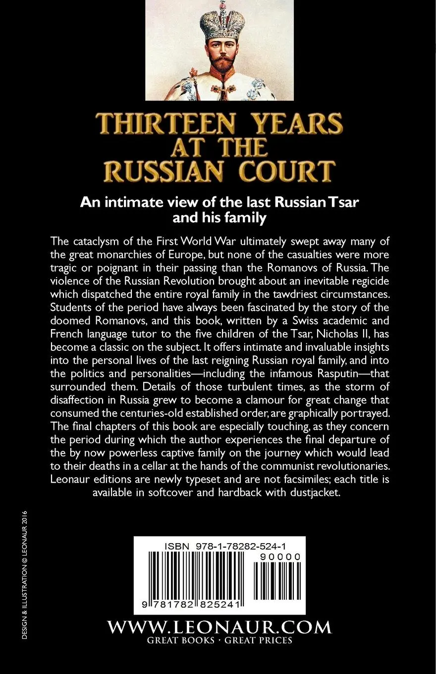 Rückseite: 9781782825241 | Thirteen Years at the Russian Court | Pierre Gilliard | Taschenbuch