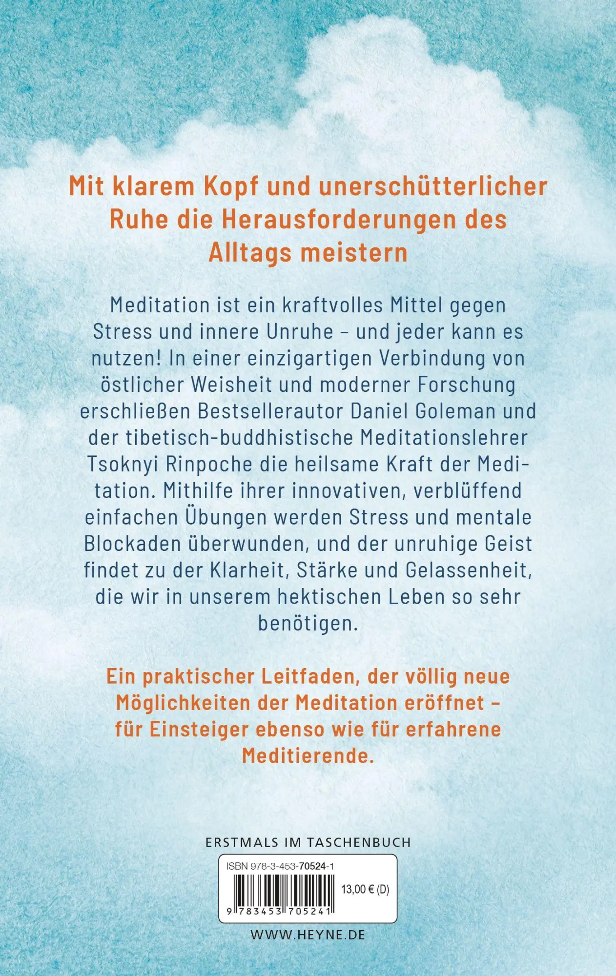 Bild: 9783453705241 | Meditieren | Daniel Goleman (u. a.) | Taschenbuch | 256 S. | Deutsch