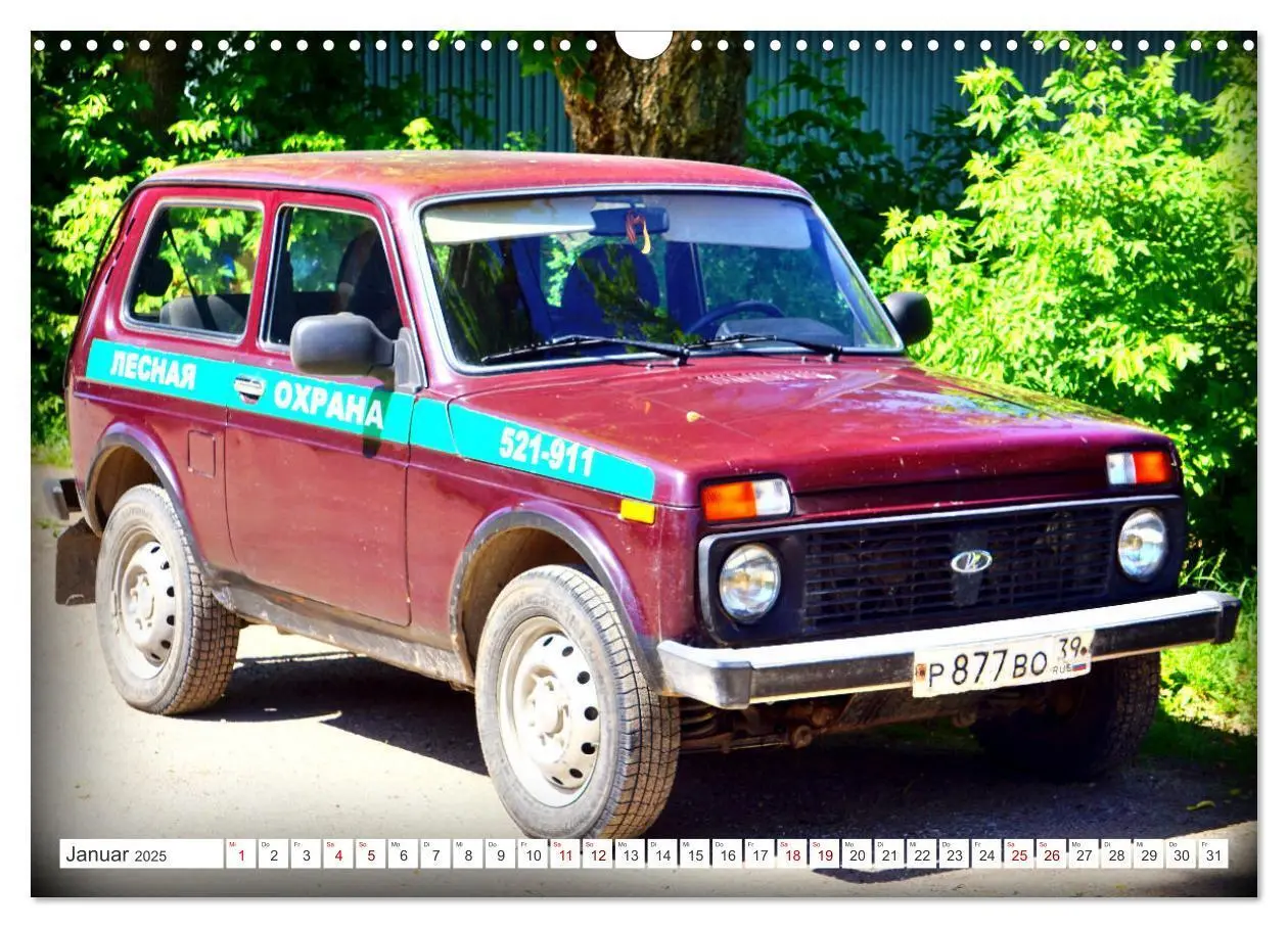 Bild: 9783457145241 | LADA NIVA - 4x4 aus der UdSSR (Wandkalender 2025 DIN A3 quer),...