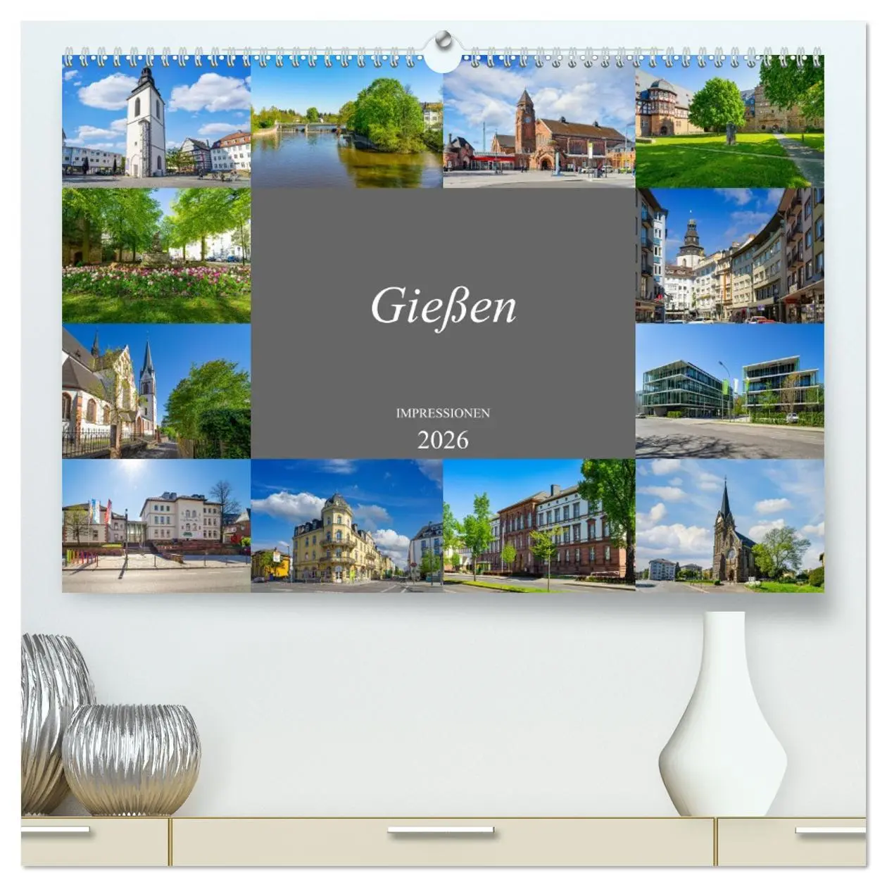 Cover: 9783457455241 | Gießen Impressionen (hochwertiger Premium Wandkalender 2026 DIN A2...