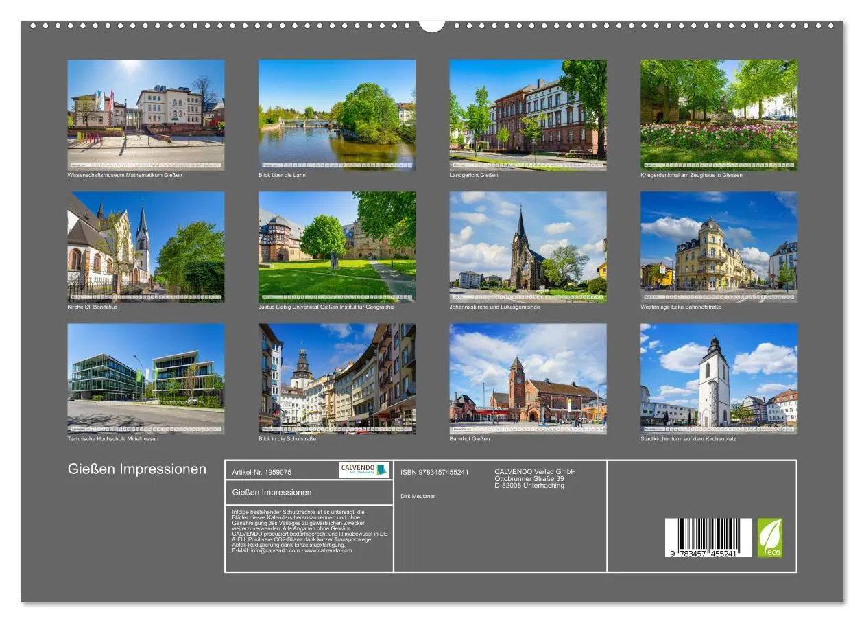 Bild: 9783457455241 | Gießen Impressionen (hochwertiger Premium Wandkalender 2026 DIN A2...