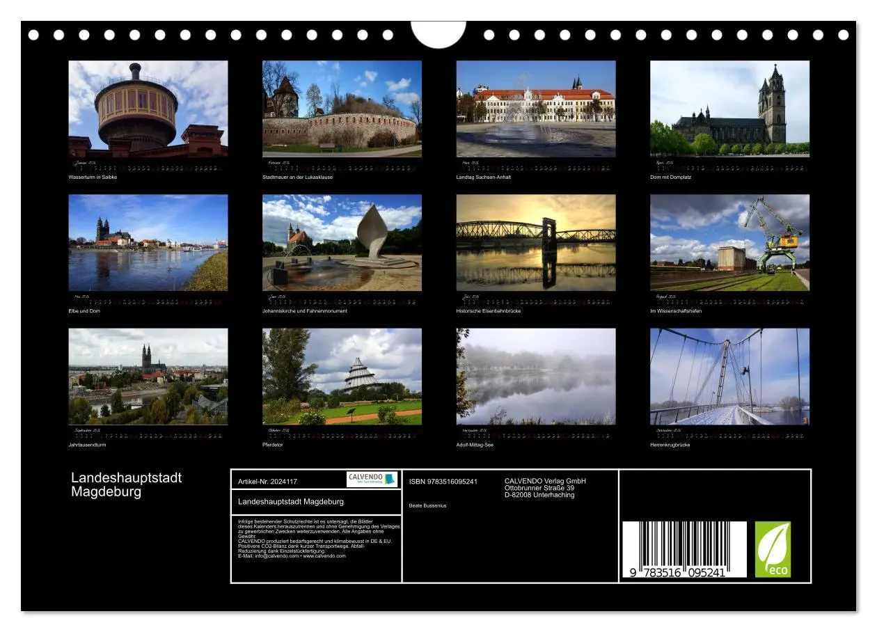 Bild: 9783516095241 | Landeshauptstadt Magdeburg (Wandkalender 2026 DIN A4 quer),...