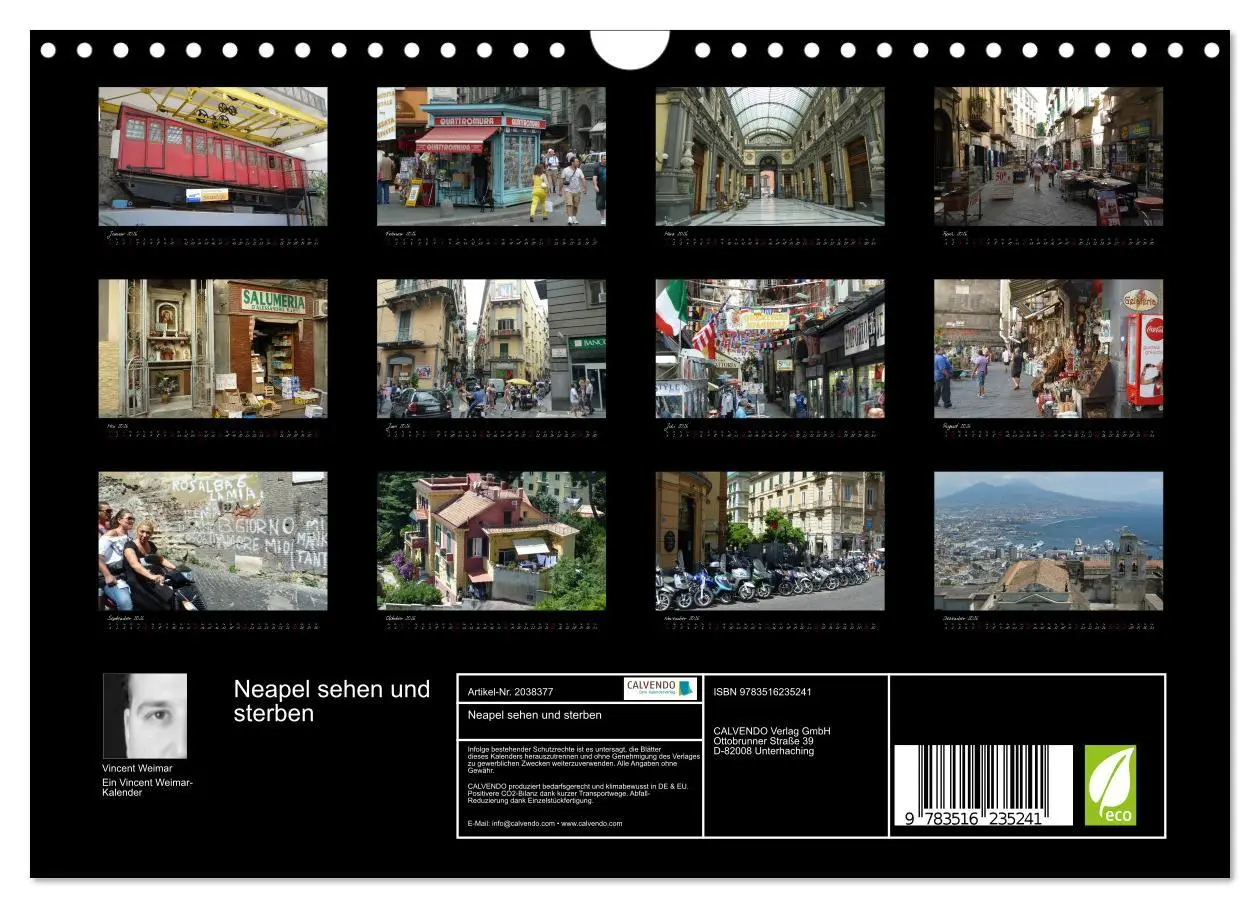 Bild: 9783516235241 | Neapel sehen und sterben (Wandkalender 2026 DIN A4 quer), CALVENDO...