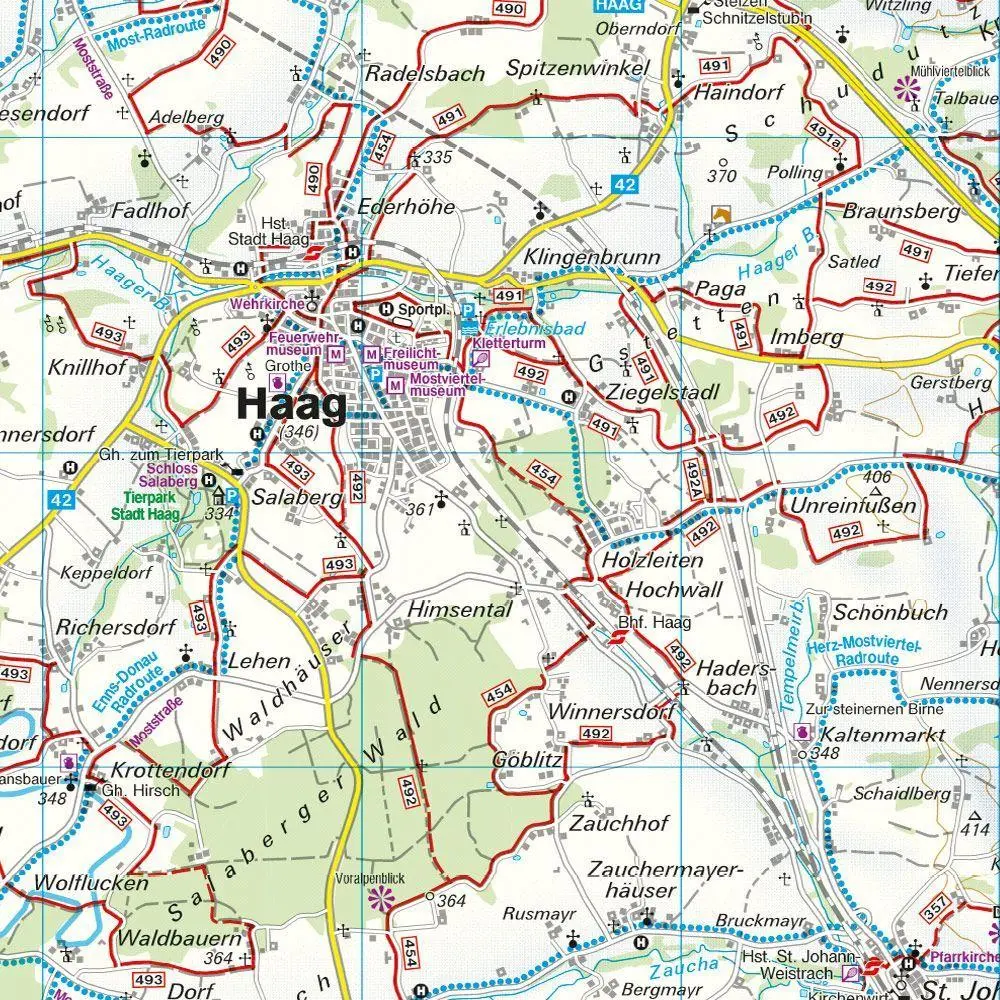 Bild: 9783707925241 | freytag &amp; berndt Wanderkarte Mostviertel, Strudengau - Donauland -...