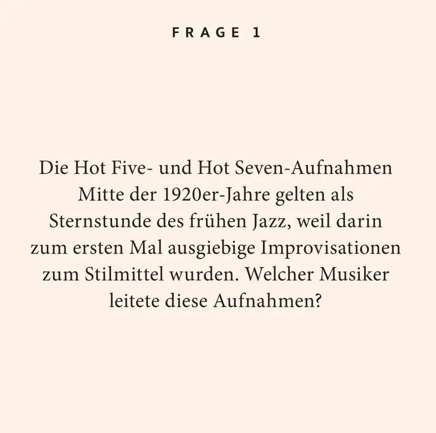 Bild: 9783899785241 | Jazz-Quiz | Reiner Witzel (u. a.) | Taschenbuch | Quiz im Quadrat