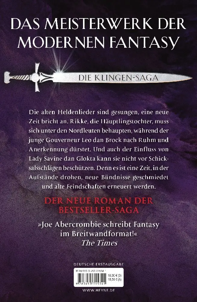 Bild: 9783453315341 | Friedensklingen - Die Klingen-Saga | Roman | Joe Abercrombie | Buch