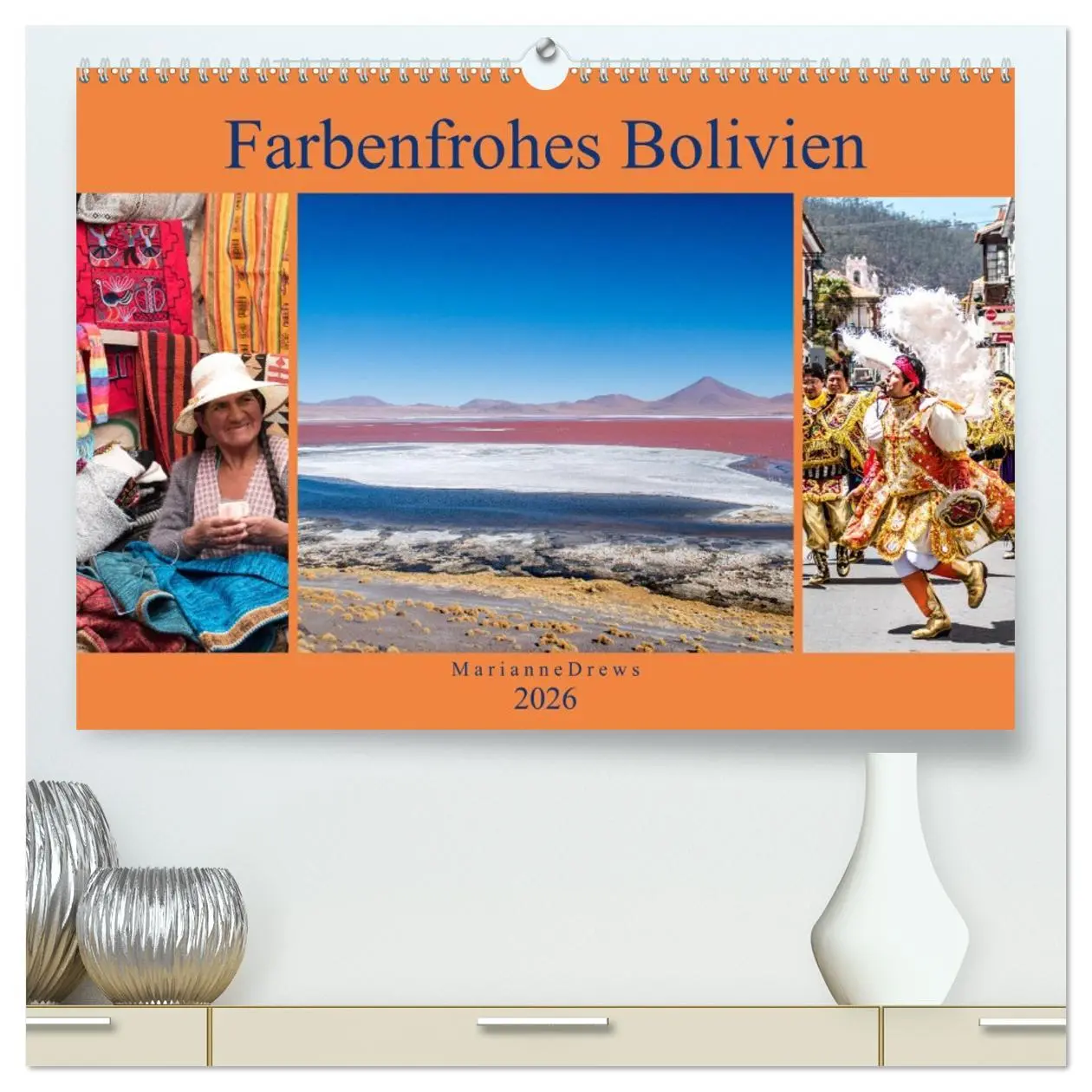 Cover: 9783457755341 | Farbenfrohes Bolivien (hochwertiger Premium Wandkalender 2026 DIN...