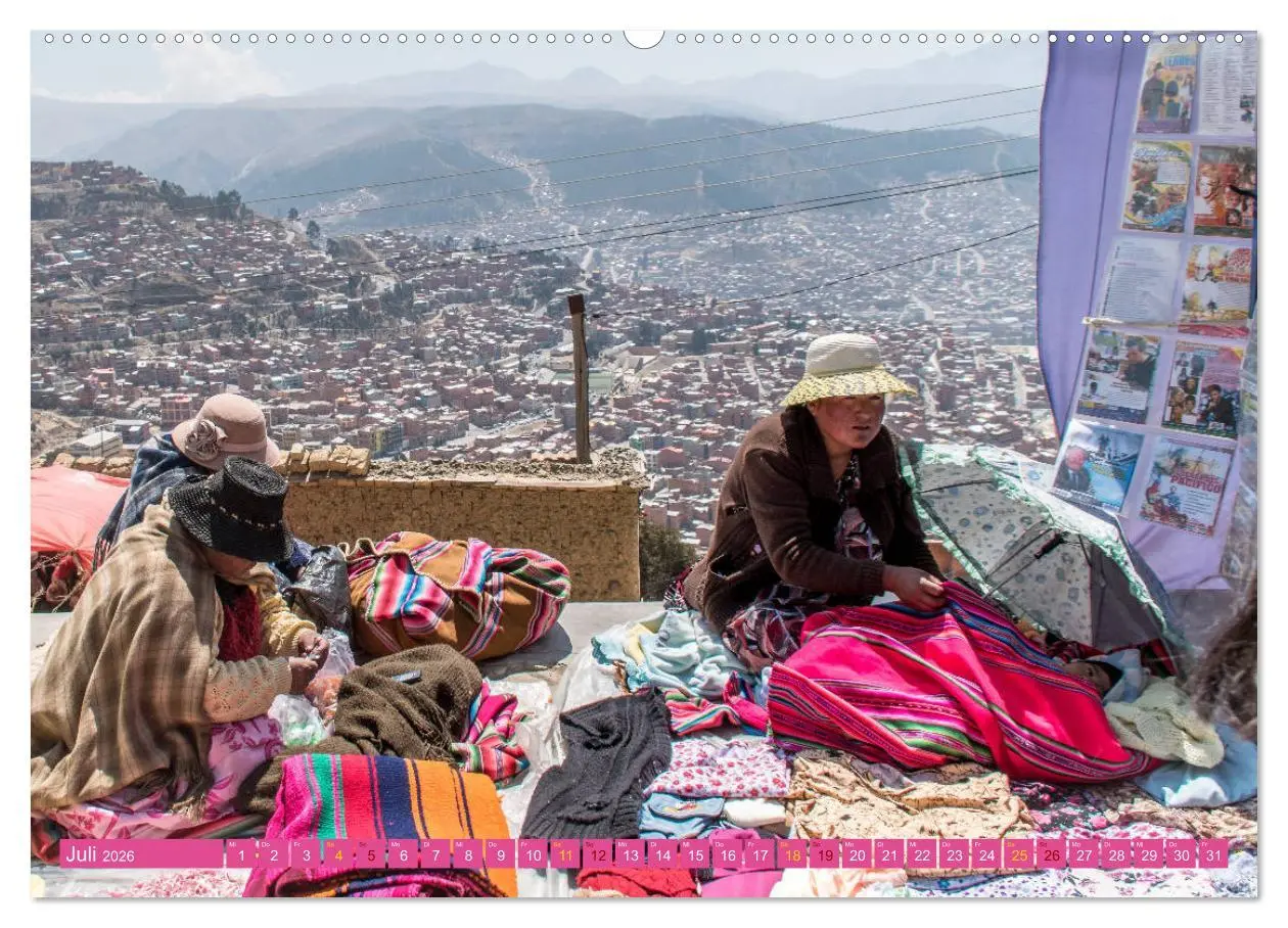Bild: 9783457755341 | Farbenfrohes Bolivien (hochwertiger Premium Wandkalender 2026 DIN...