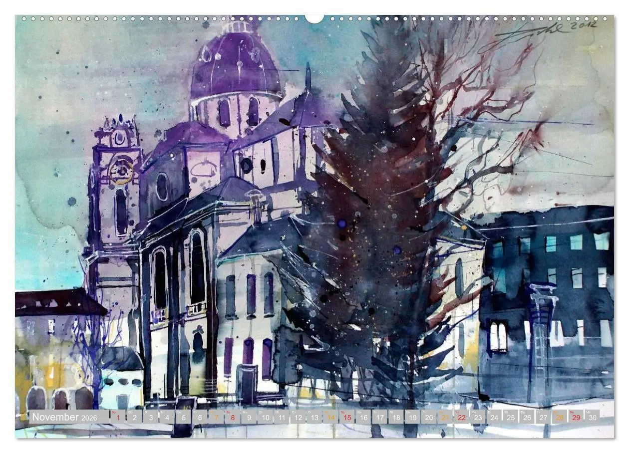 Bild: 9783516085341 | Aquarelle aus der Mozartstadt Salzburg (hochwertiger Premium...