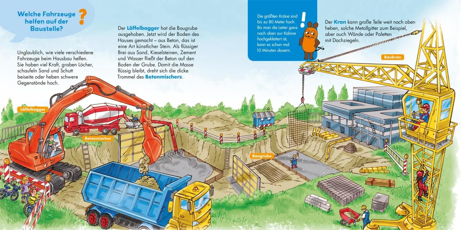 Bild: 9783551255341 | Frag doch mal ... die Maus: Traktor, Bagger und Co. | Petra Klose
