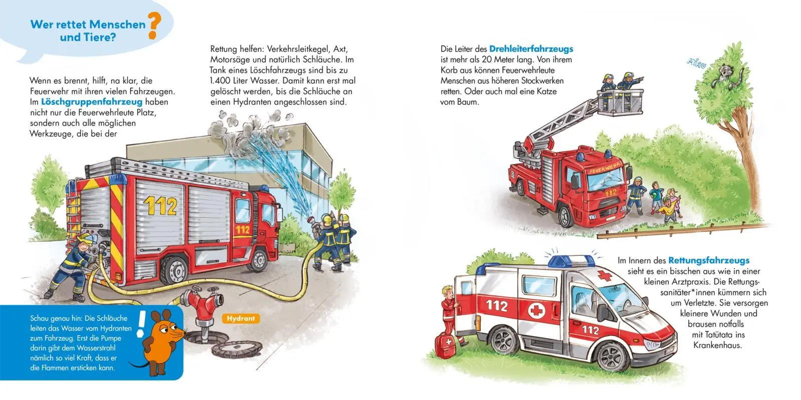Bild: 9783551255341 | Frag doch mal ... die Maus: Traktor, Bagger und Co. | Petra Klose