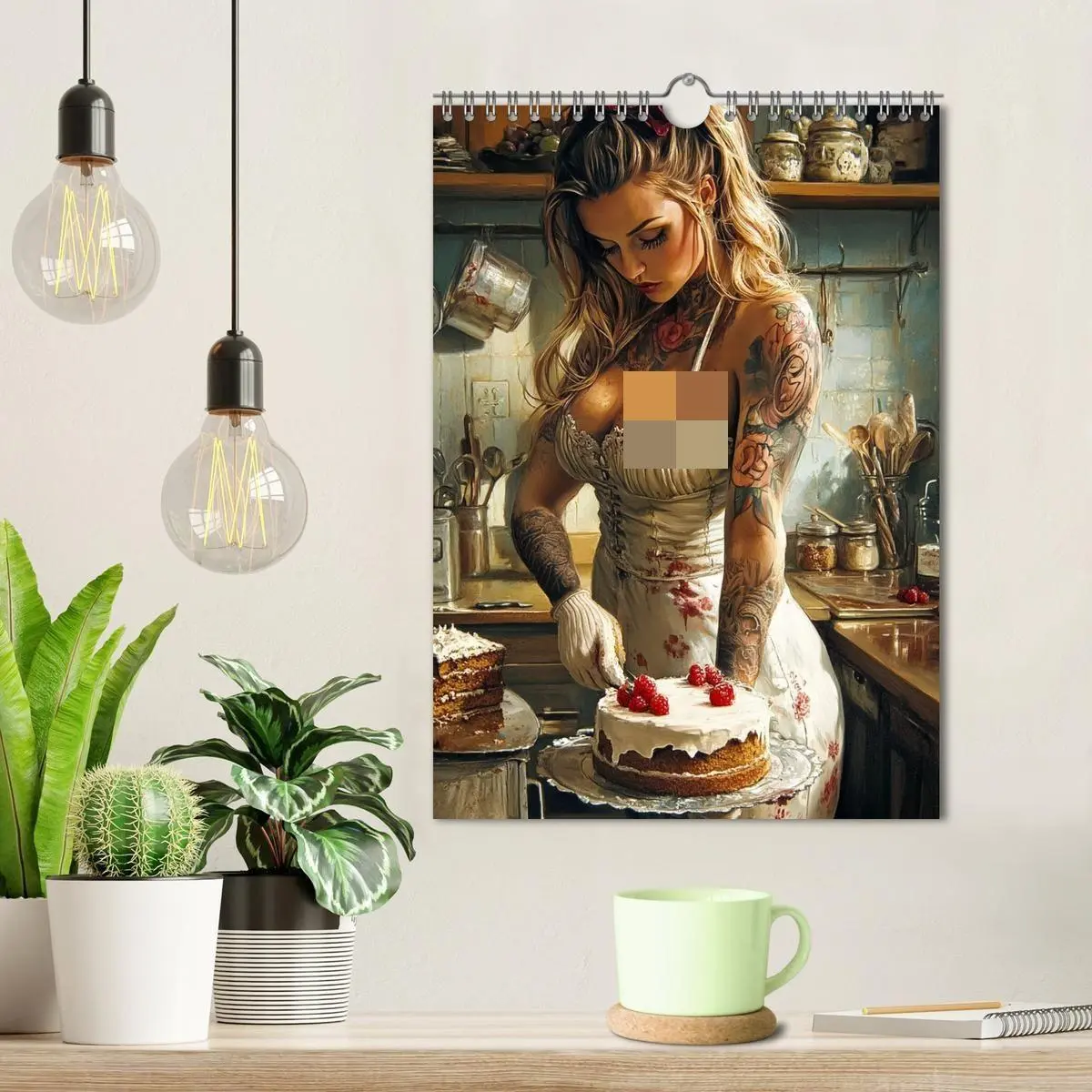 Bild: 9783569005341 | Tattoo Girls and Cakes (Wall Calendar 2027 DIN A4 portrait),...