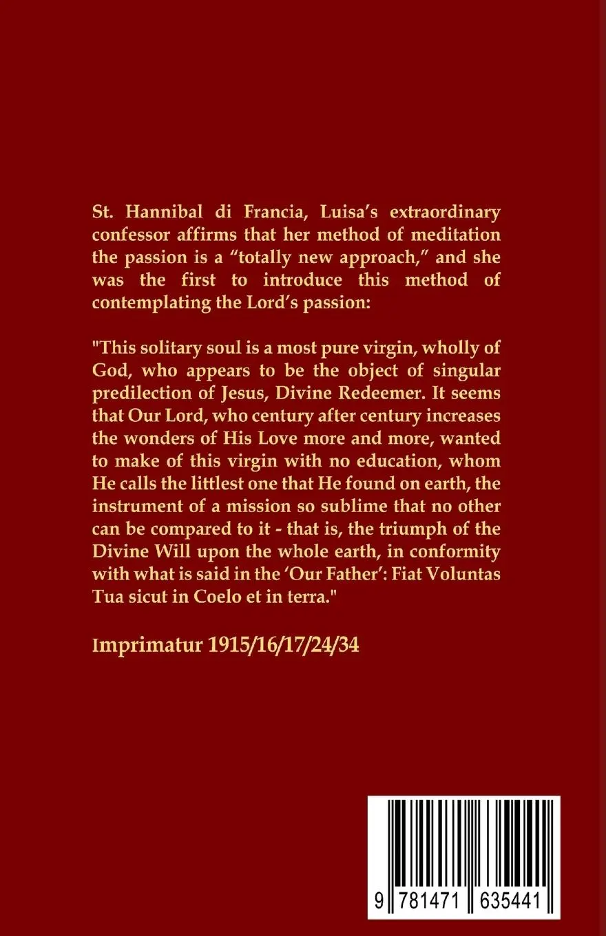 Rückseite: 9781471635441 | The Hours of the Passion of Our Lord Jesus Christ | Luisa Piccarreta