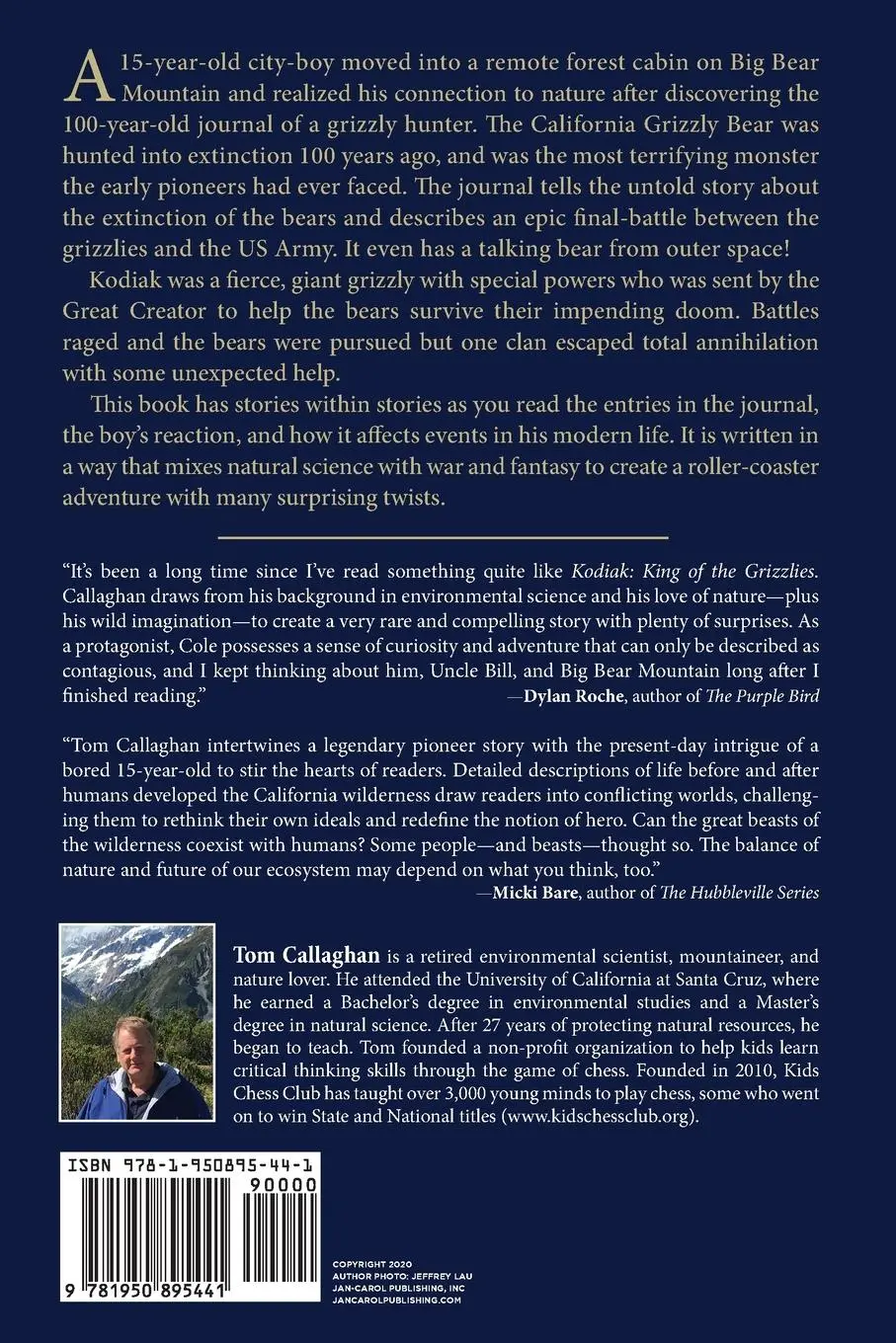 Rückseite: 9781950895441 | Kodiak | King of the Grizzlies | Tom Callaghan | Taschenbuch | 2020