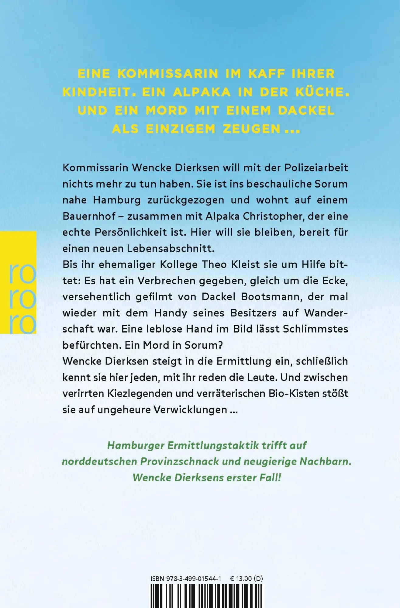 Rückseite: 9783499015441 | Tot überm Weidezaun | Ein Elbe-Krimi | Hedda Anders | Taschenbuch