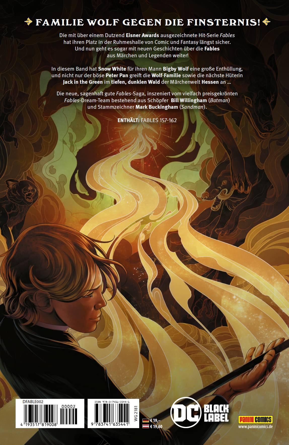 Rückseite: 9783741635441 | Fables: Im tiefen, dunklen Wald | Bd. 2 (von 2) | Willingham (u. a.)