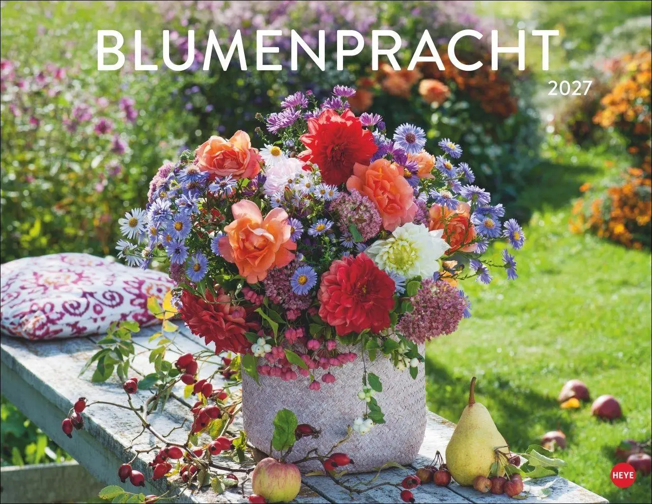 Cover: 9783756415441 | Blumenpracht Posterkalender 2027 | Heye | Kalender | Spiralbindung