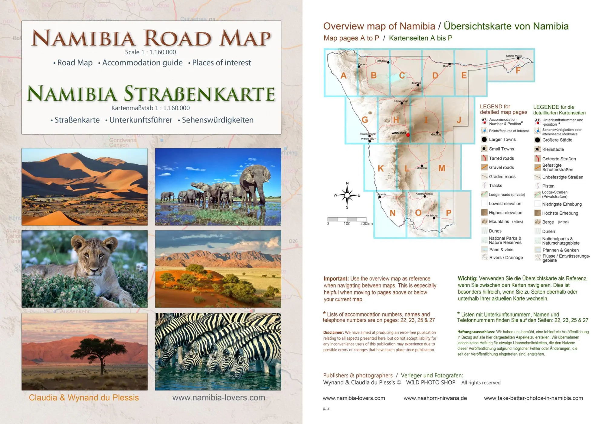 Bild: 9783947895441 | Das komplette Kartenset NAMIBIA Plus (4-teilig) | Plessis (u. a.)