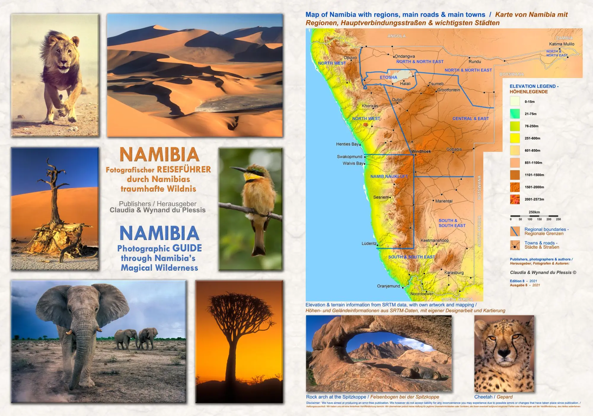 Bild: 9783947895441 | Das komplette Kartenset NAMIBIA Plus (4-teilig) | Plessis (u. a.)