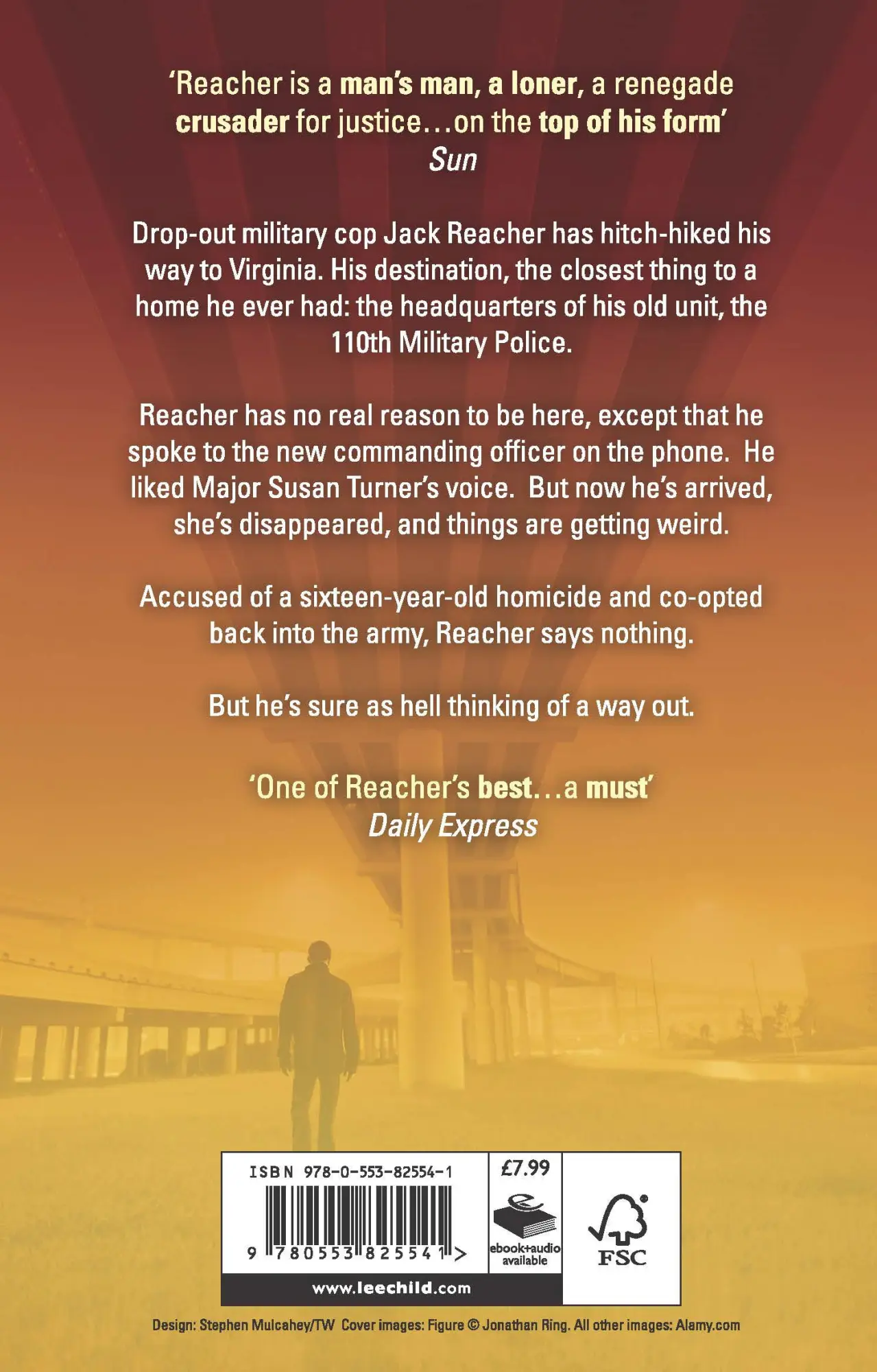 Rückseite: 9780553825541 | Never Go Back | (Jack Reacher 18) | Lee Child | Taschenbuch | Englisch