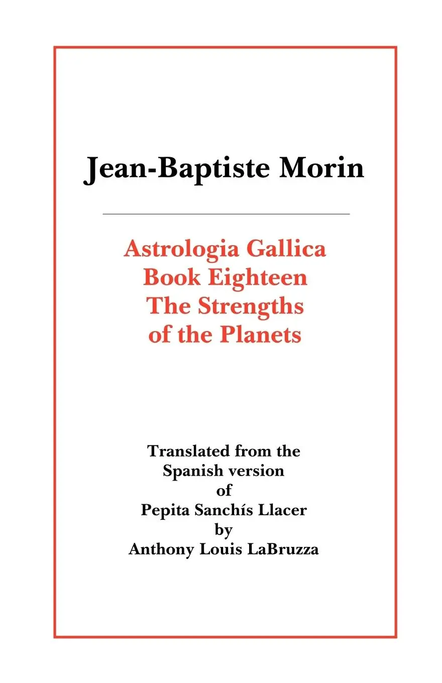 Cover: 9780866905541 | Astrologia Gallica Book Eighteen | J-B Morin | Taschenbuch | Englisch