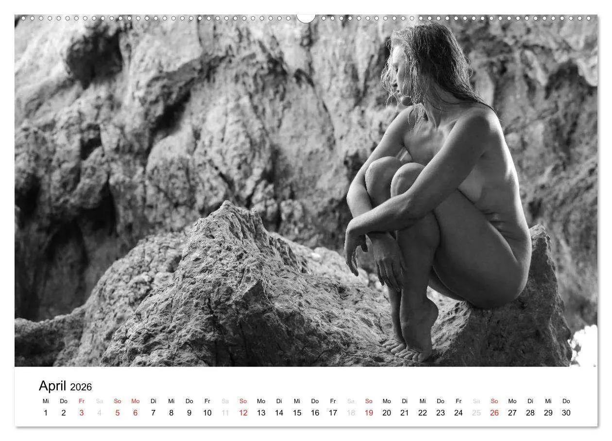 Bild: 9783457975541 | Klassischer Akt schwarz und weiß (Wandkalender 2026 DIN A2 quer),...