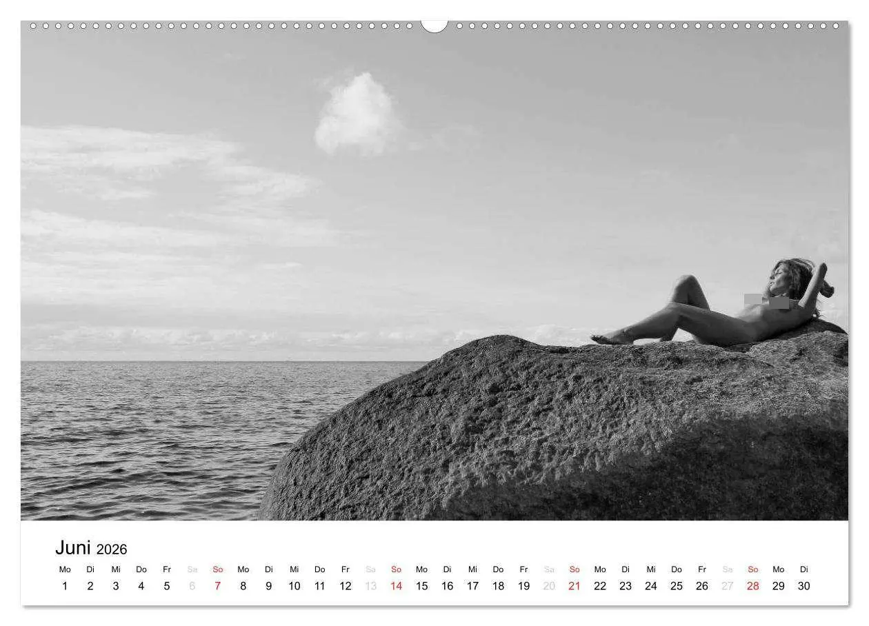 Bild: 9783457975541 | Klassischer Akt schwarz und weiß (Wandkalender 2026 DIN A2 quer),...