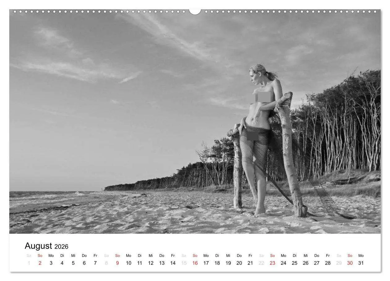 Bild: 9783457975541 | Klassischer Akt schwarz und weiß (Wandkalender 2026 DIN A2 quer),...