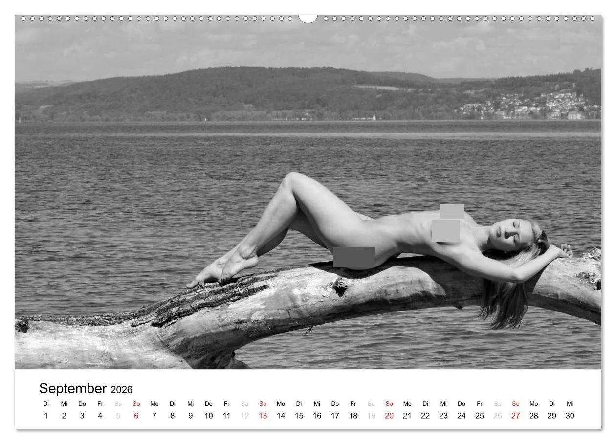 Bild: 9783457975541 | Klassischer Akt schwarz und weiß (Wandkalender 2026 DIN A2 quer),...