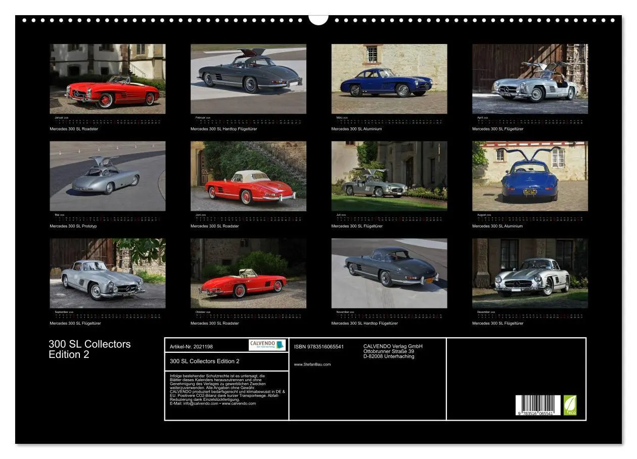 Bild: 9783516065541 | 300 SL Collectors Edition 2 (Wandkalender 2026 DIN A2 quer),...