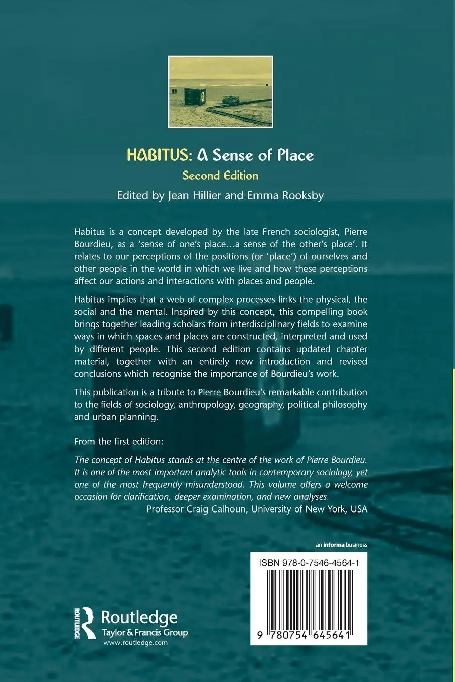 Rückseite: 9780754645641 | Habitus | A Sense of Place | Emma Rooksby | Taschenbuch | Englisch