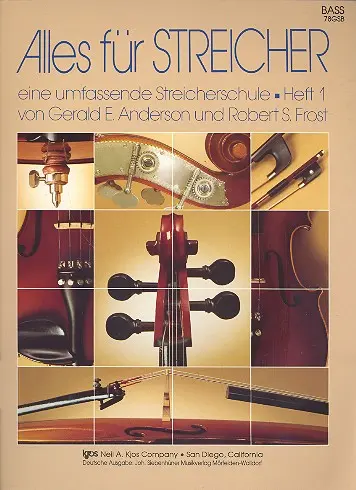 Cover: 9780849785641 | Alles für Streicher Band 1 für Streichorchester Kontrabass | Anderson