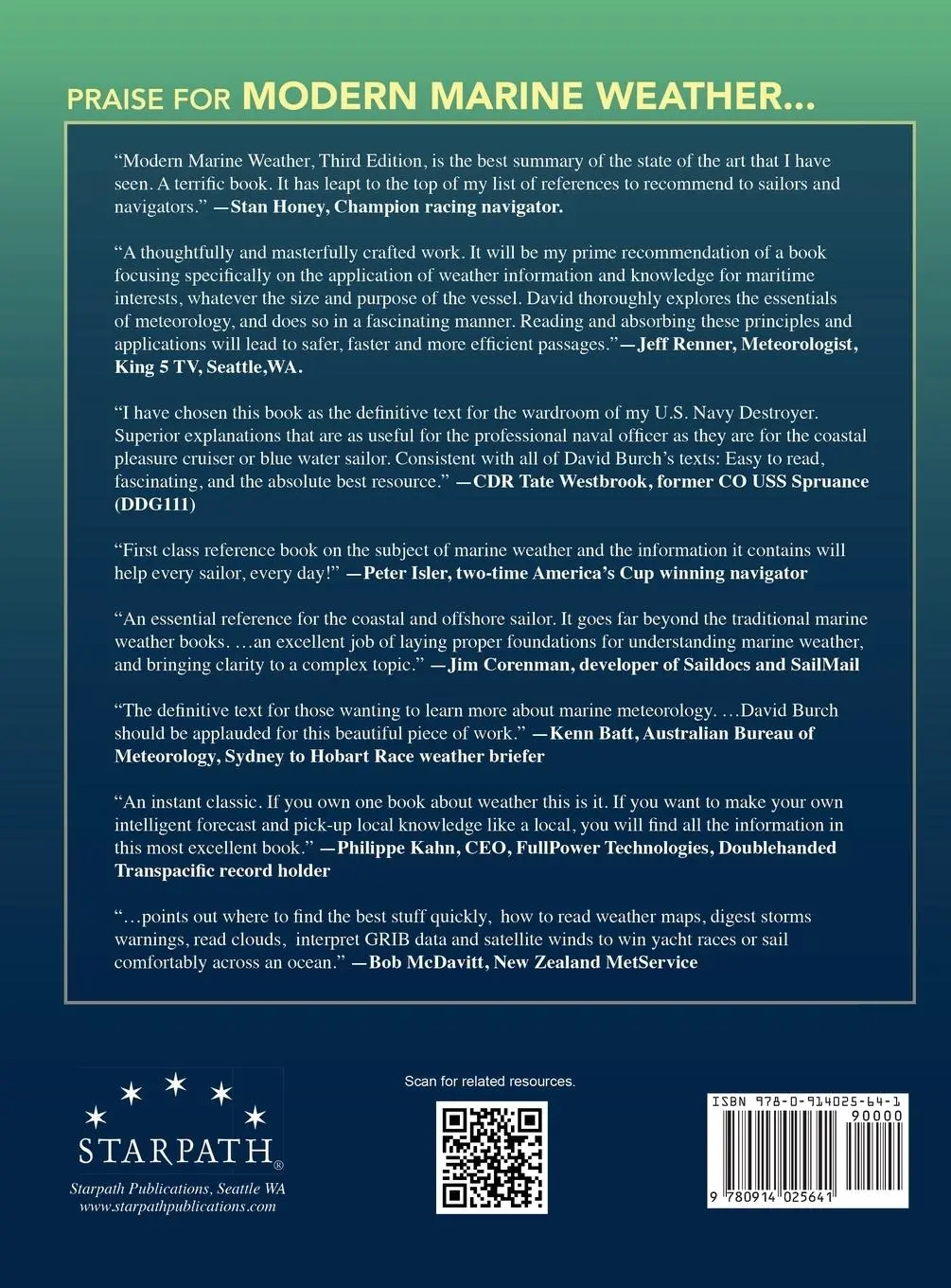 Rückseite: 9780914025641 | Modern Marine Weather: From Time-honored Traditional Knowledge to...