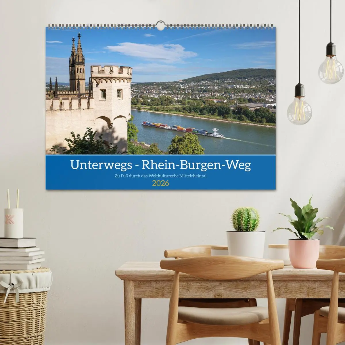 Bild: 9783457275641 | Unterwegs - Rhein-Burgen-Weg (Wandkalender 2026 DIN A2 quer),...