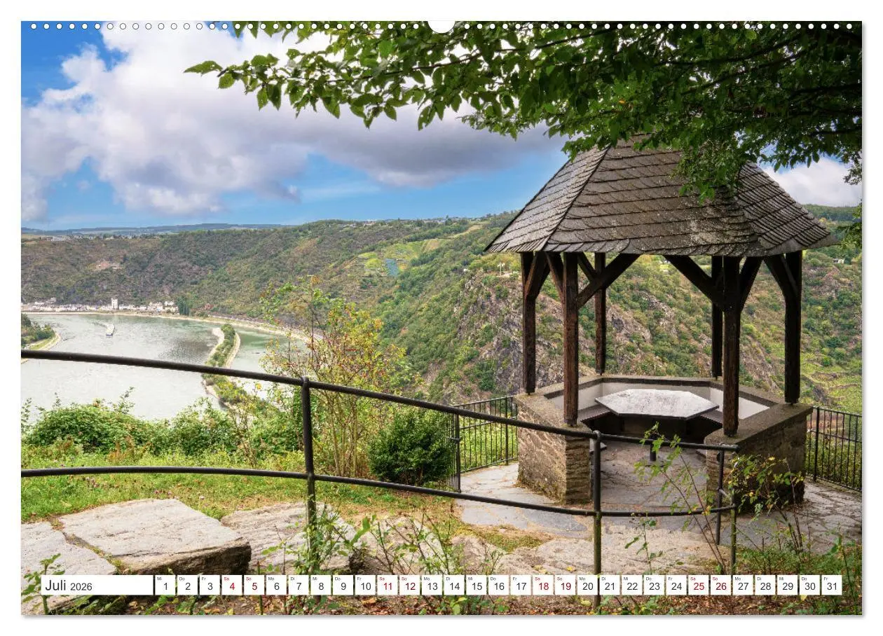 Bild: 9783457275641 | Unterwegs - Rhein-Burgen-Weg (Wandkalender 2026 DIN A2 quer),...