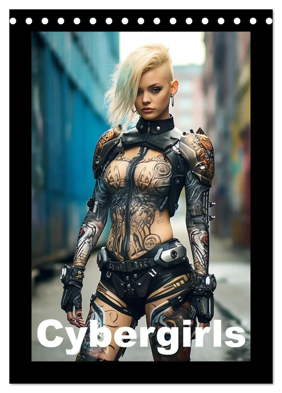 Cover: 9783516295641 | Cybergirls (Tischkalender 2026 DIN A5 hoch), CALVENDO Monatskalender
