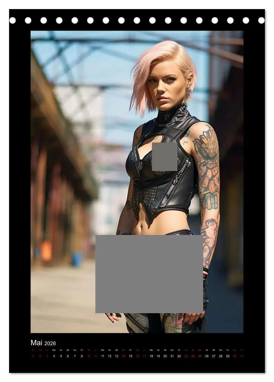 Bild: 9783516295641 | Cybergirls (Tischkalender 2026 DIN A5 hoch), CALVENDO Monatskalender