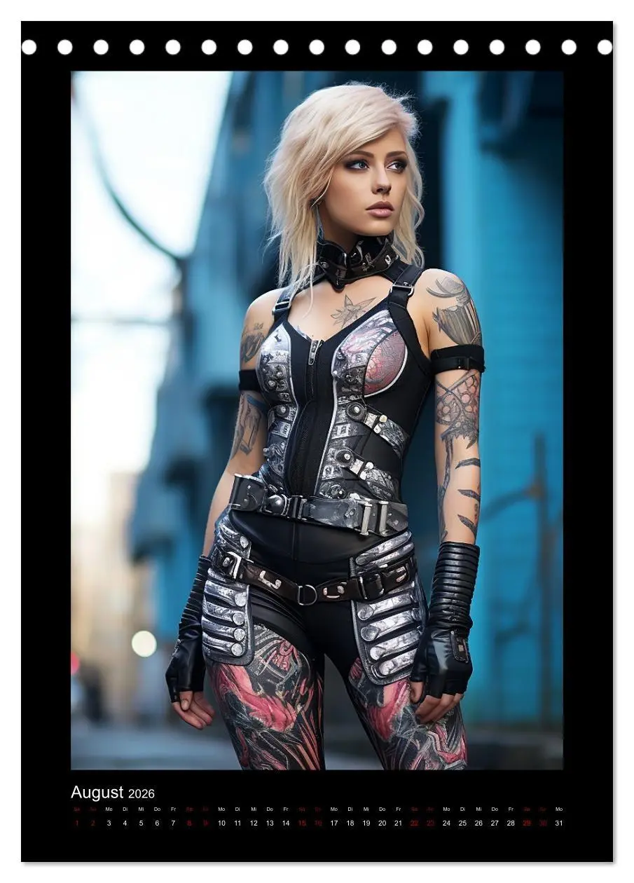 Bild: 9783516295641 | Cybergirls (Tischkalender 2026 DIN A5 hoch), CALVENDO Monatskalender