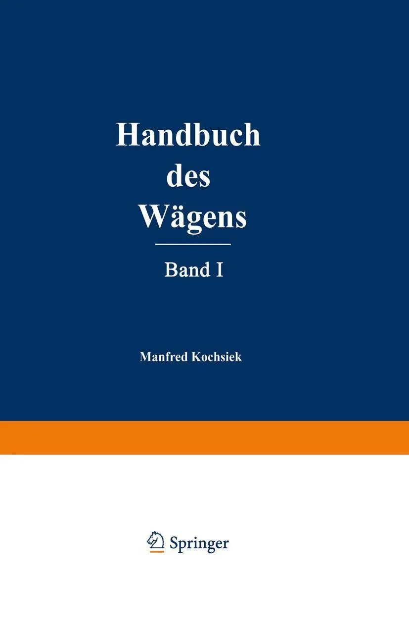Cover: 9783322905741 | Handbuch des Wägens | Manfred Kochsiek | Taschenbuch | xxvii | Deutsch