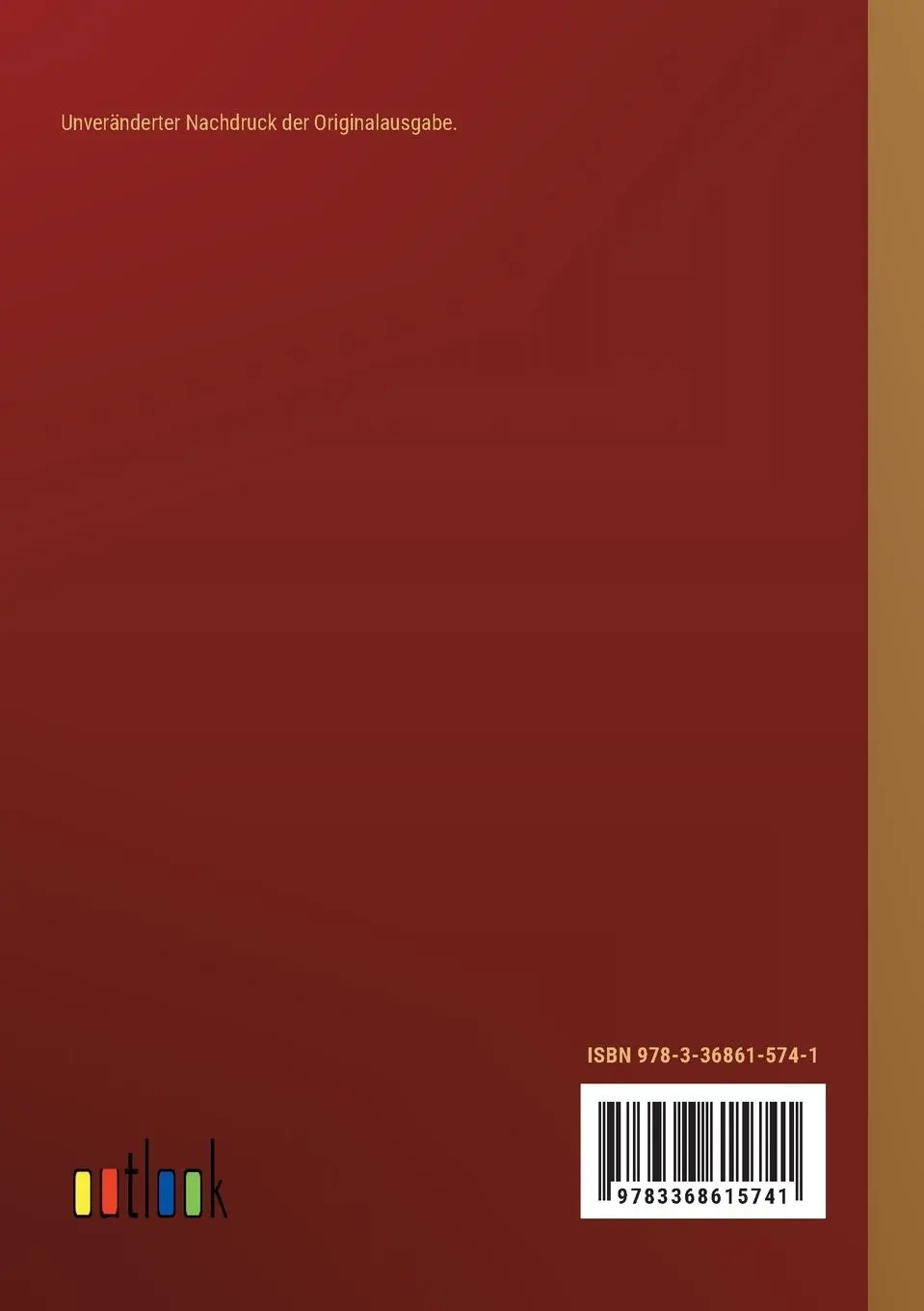 Rückseite: 9783368615741 | Der deutsch-französische Krieg 1870-71 | Anlagen 2 | Generalstabes