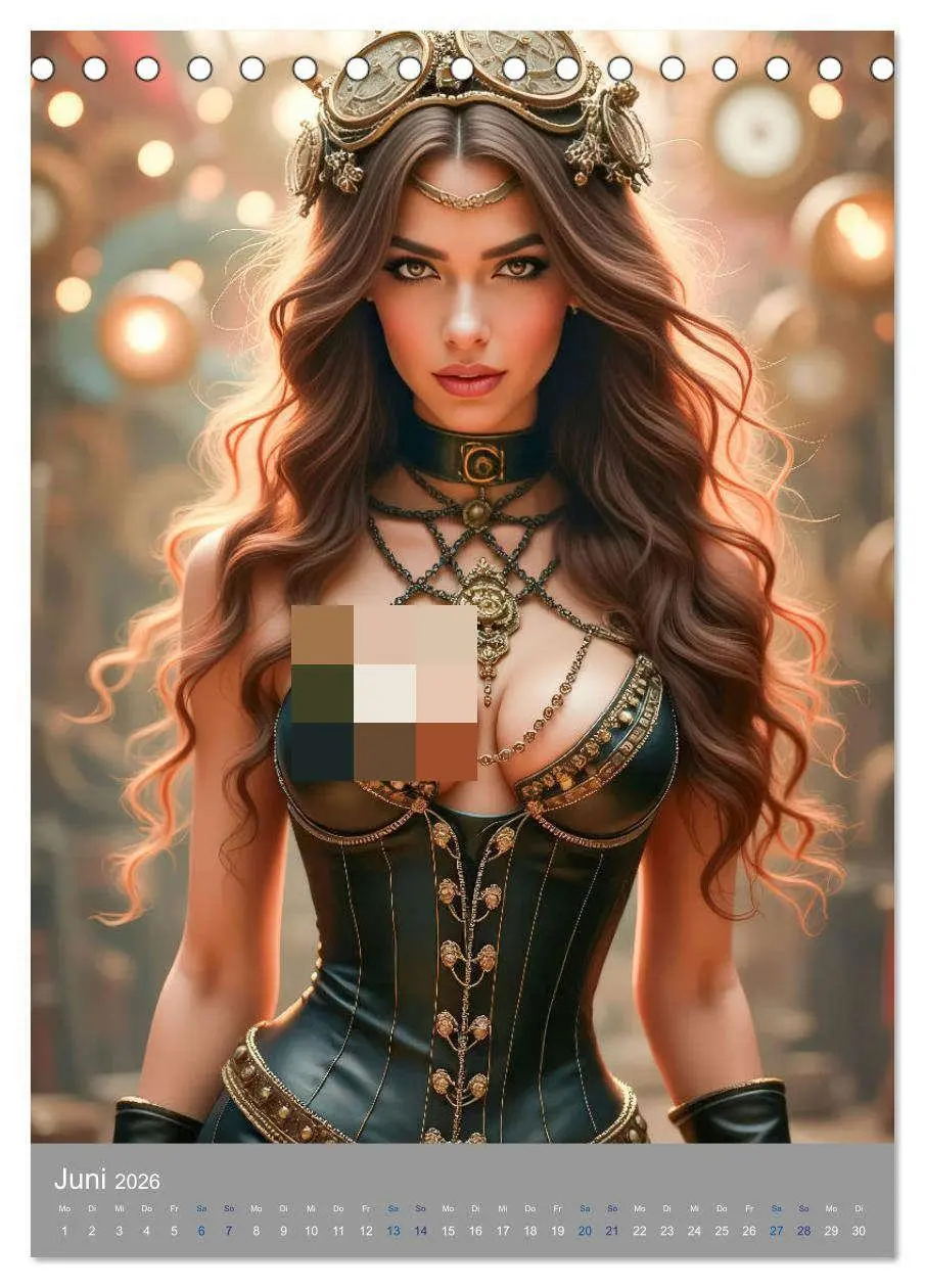 Bild: 9783457265741 | Steampunk Zirkus-Diven (Tischkalender 2026 DIN A5 hoch), CALVENDO...
