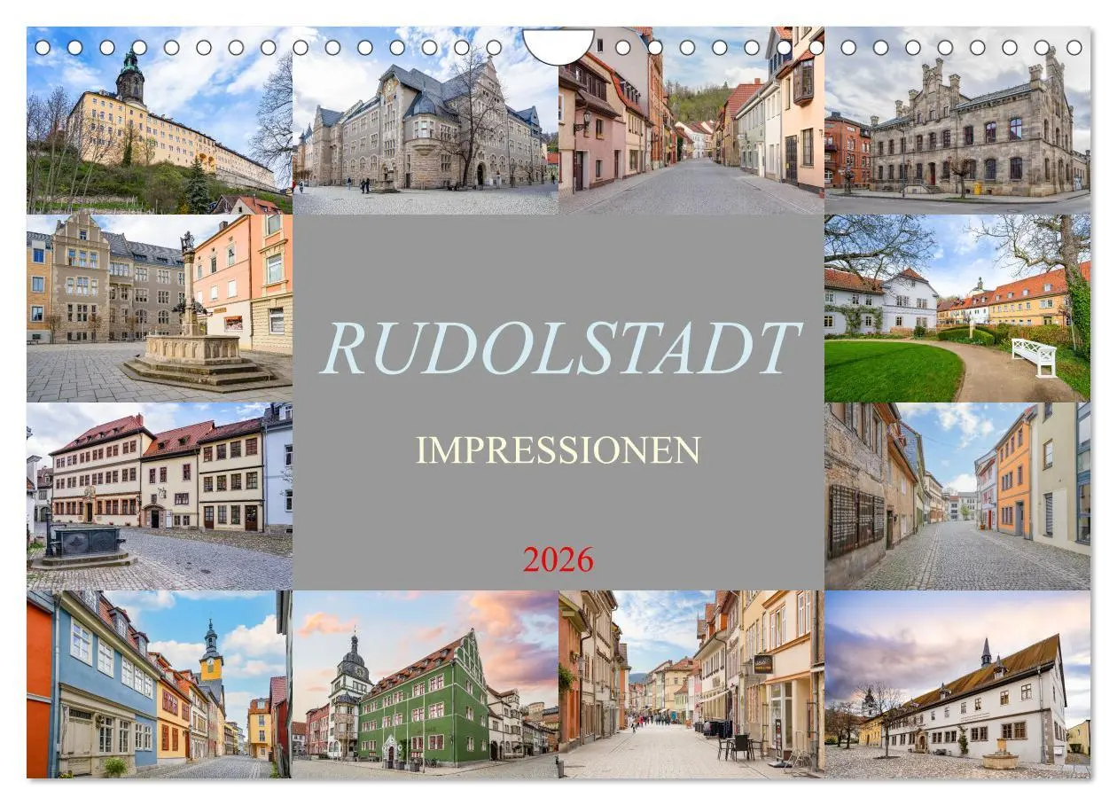 Cover: 9783457335741 | Rudolstadt Impressionen (Wandkalender 2026 DIN A4 quer), CALVENDO...