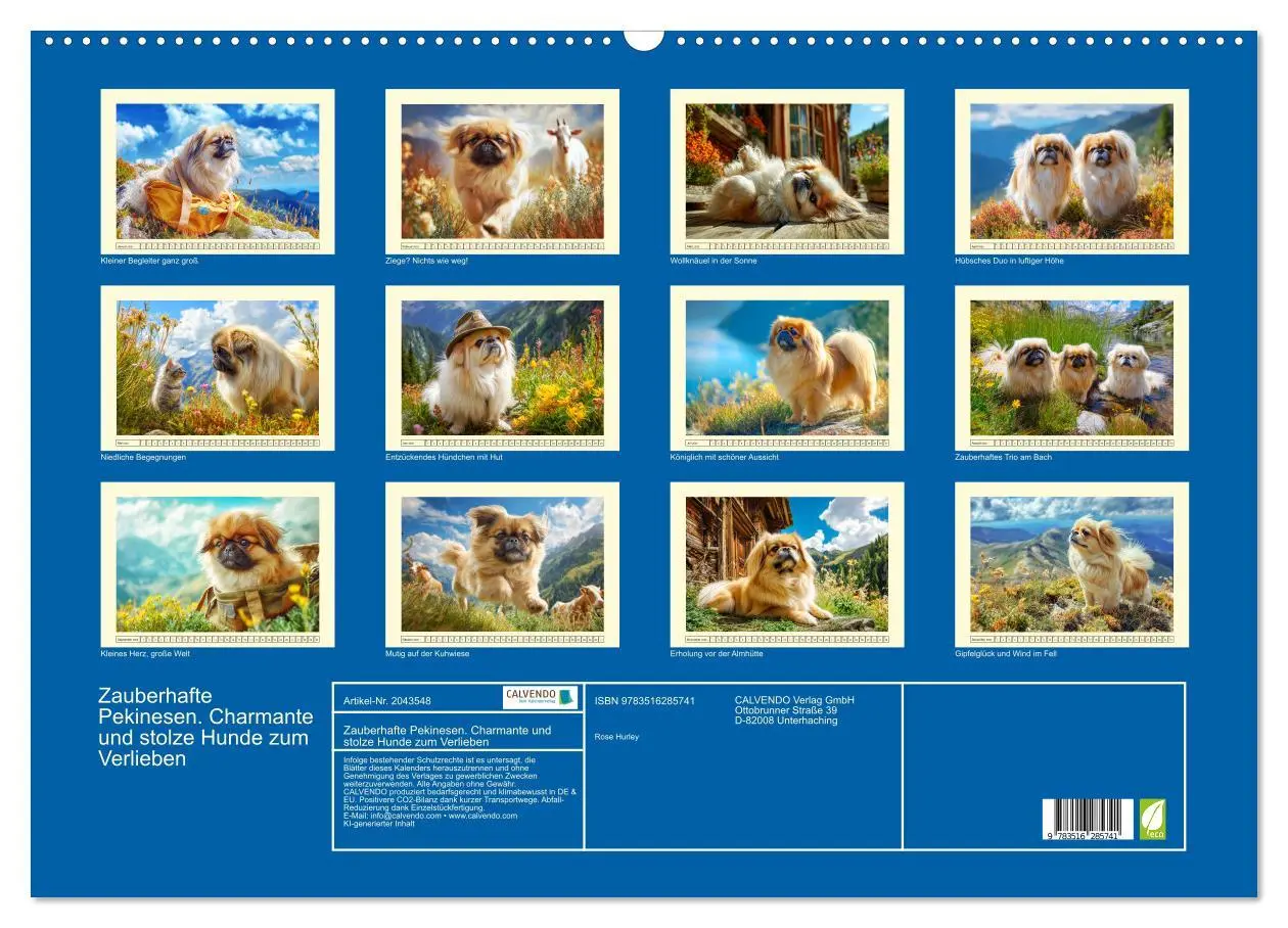 Bild: 9783516285741 | Zauberhafte Pekinesen. Charmante und stolze Hunde zum Verlieben...