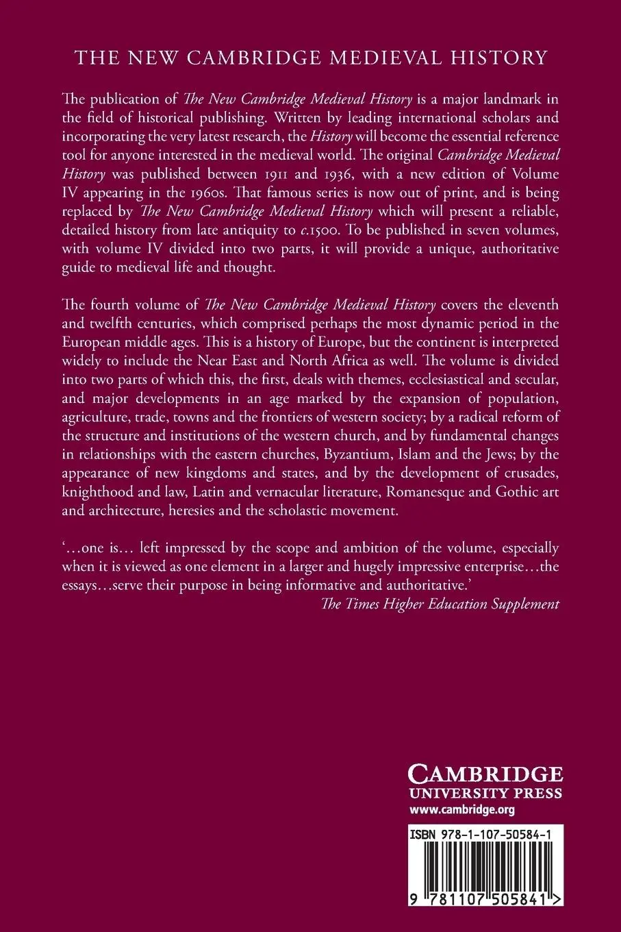 Rückseite: 9781107505841 | The New Cambridge Medieval History | David Luscombe (u. a.) | Buch