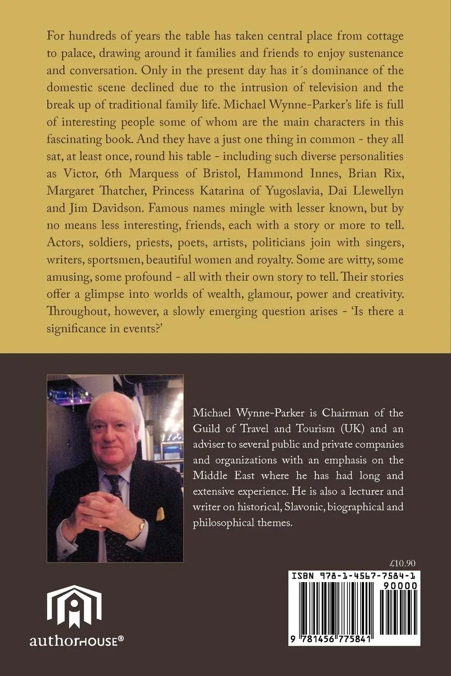 Rückseite: 9781456775841 | If My Table Could Talk | Insights Into Remarkable Lives | Wynne-Parker