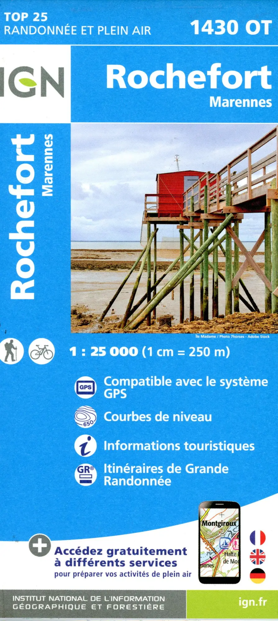 Cover: 9782758555841 | 1430OT Rochefort | 1:25000 | (Land-)Karte | Französisch | 2024