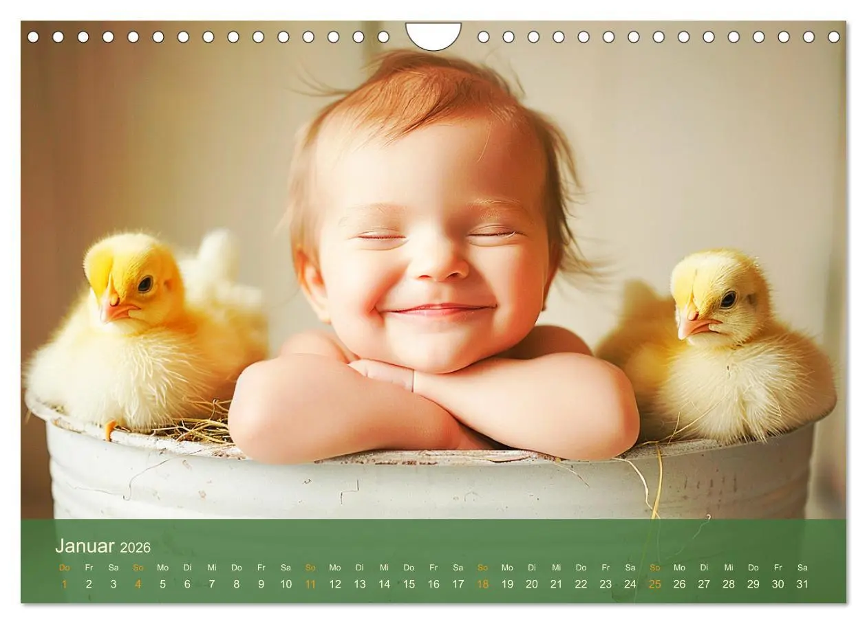 Bild: 9783457325841 | Zauberhafte Babys. Süße Momente mit niedlichen Tieren (Wandkalender...